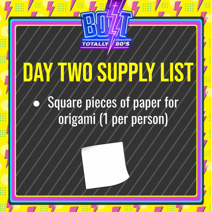 3 Supply list day 2
