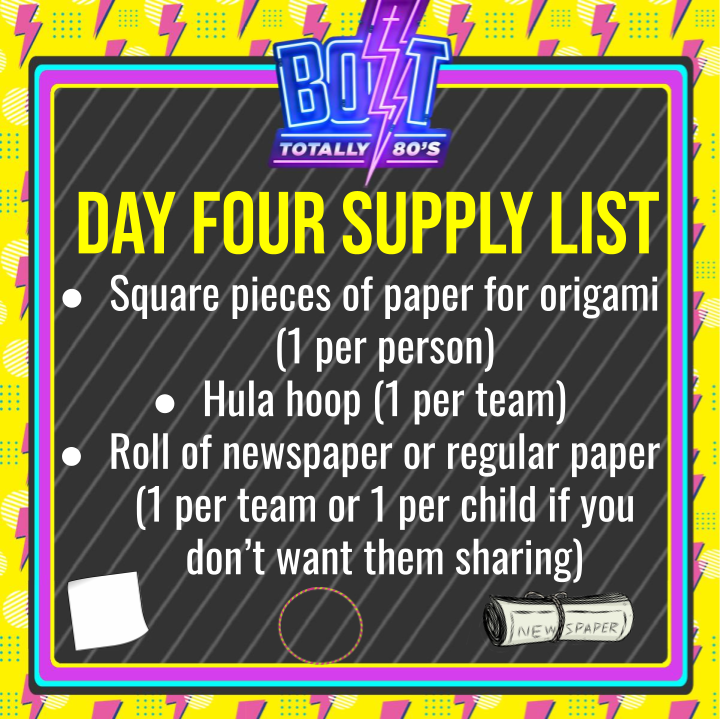 3 Supply list day 4
